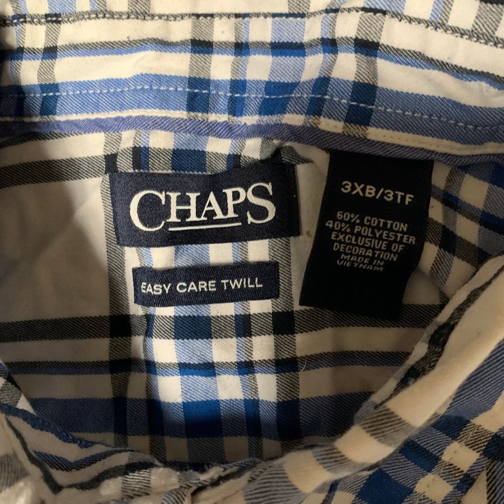 Chaps Long Sleeve Button up 3xB